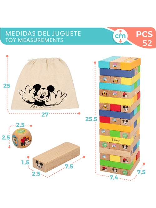 Woomax jeu de blocs à empiler en bois disney - Kiabi Woomax jeu de blocs à empiler en bois disney - Kiabi