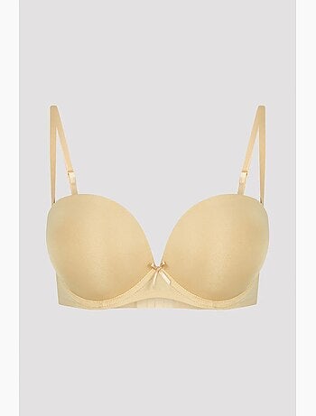 Wow soutien-gorge sans bretelles push-up rembourré à armatures penti
