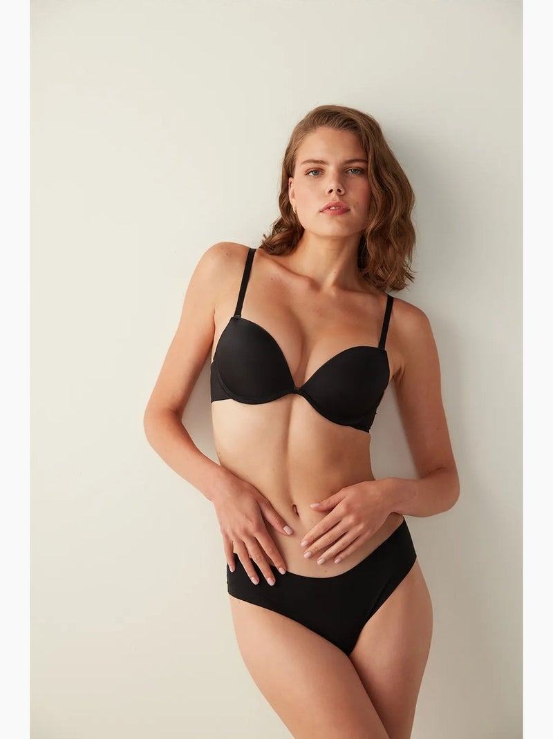 Wowbra soutien-gorge push-up à armatures et maintien penti Noir - Kiabi