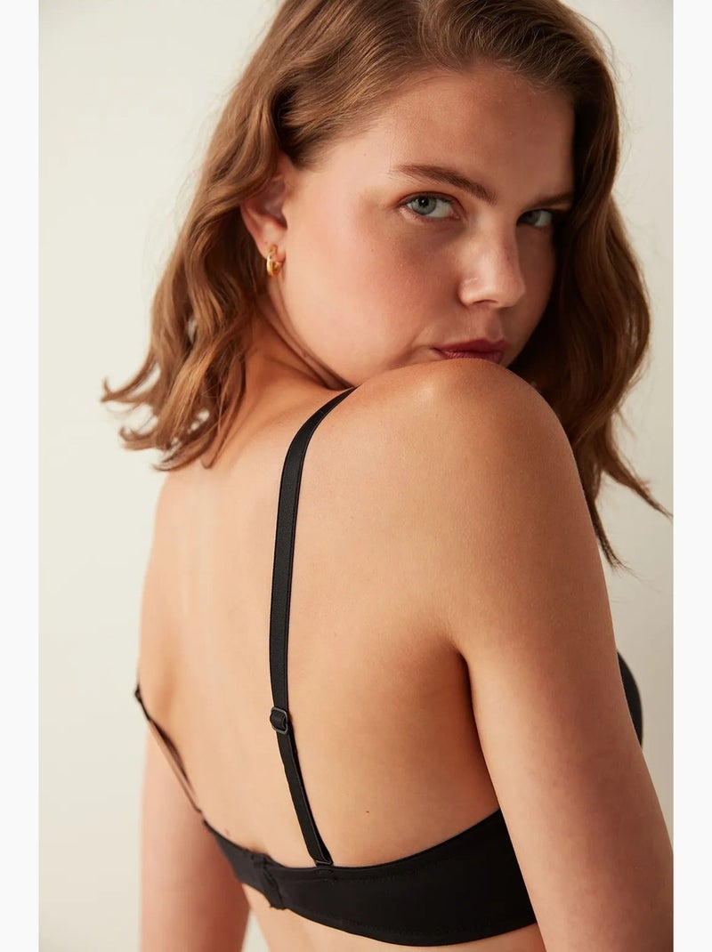 Wowbra soutien-gorge push-up à armatures et maintien penti Noir - Kiabi