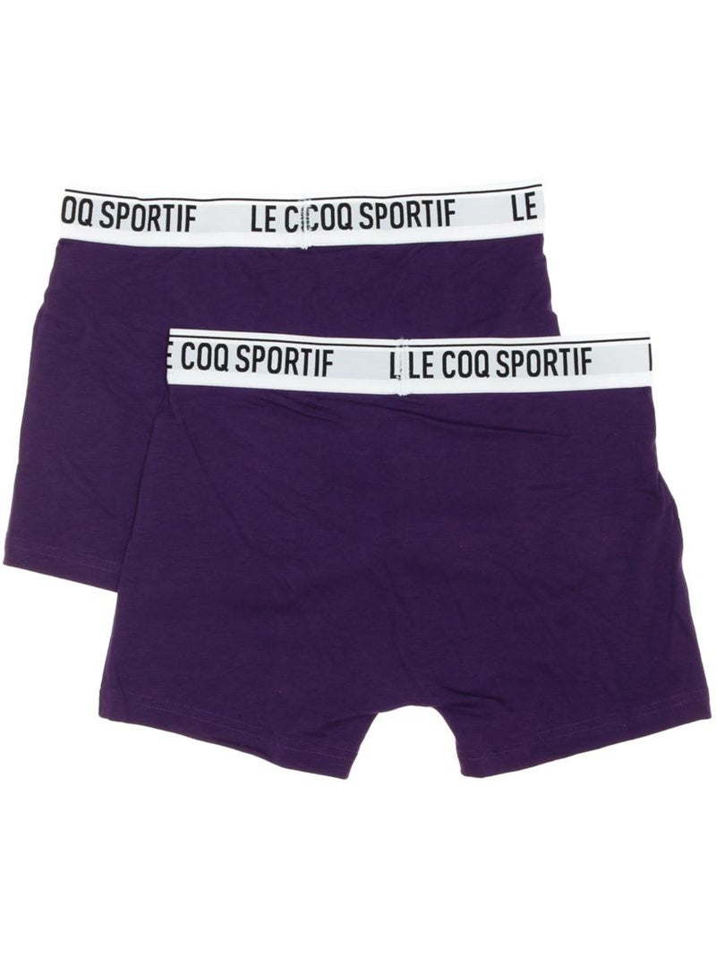 x2 Boxers Homme Le Coq Sportif sport Violet - Kiabi
