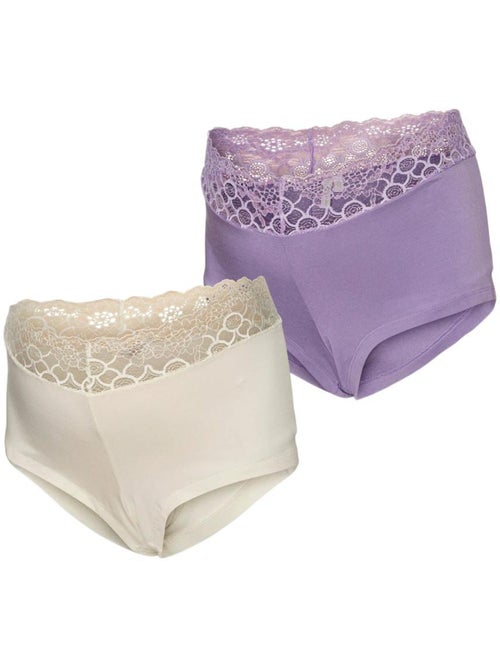 X2 Culottes de Grossesse Femme Mamalicious Modal - Kiabi