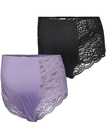 x2 Culottes de Grossesse Femme Mamalicious