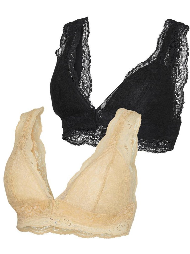 x2 Soutien gorge de Grossesse Femme Mamalicious Jaune - Kiabi