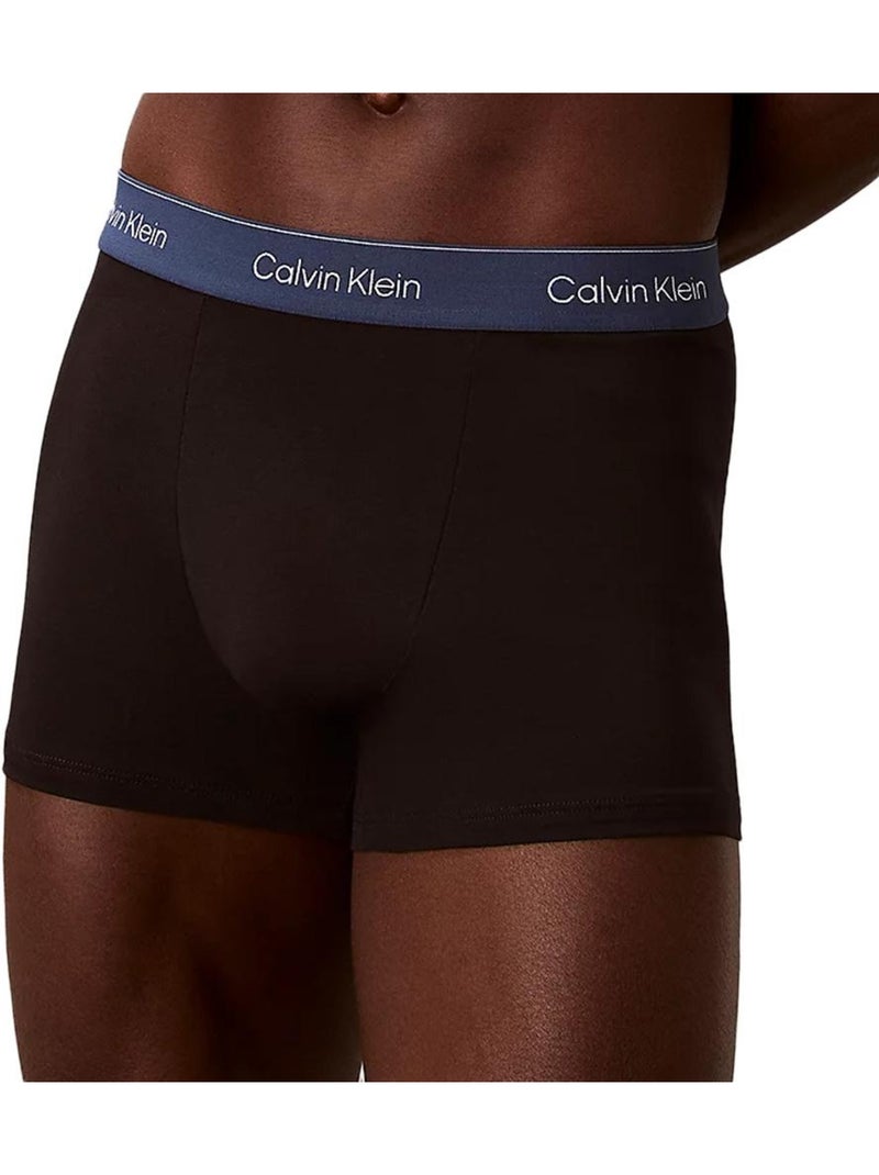 X3 Boxers Homme Calvin Klein Jeans Noir Blanc Bleu - Kiabi