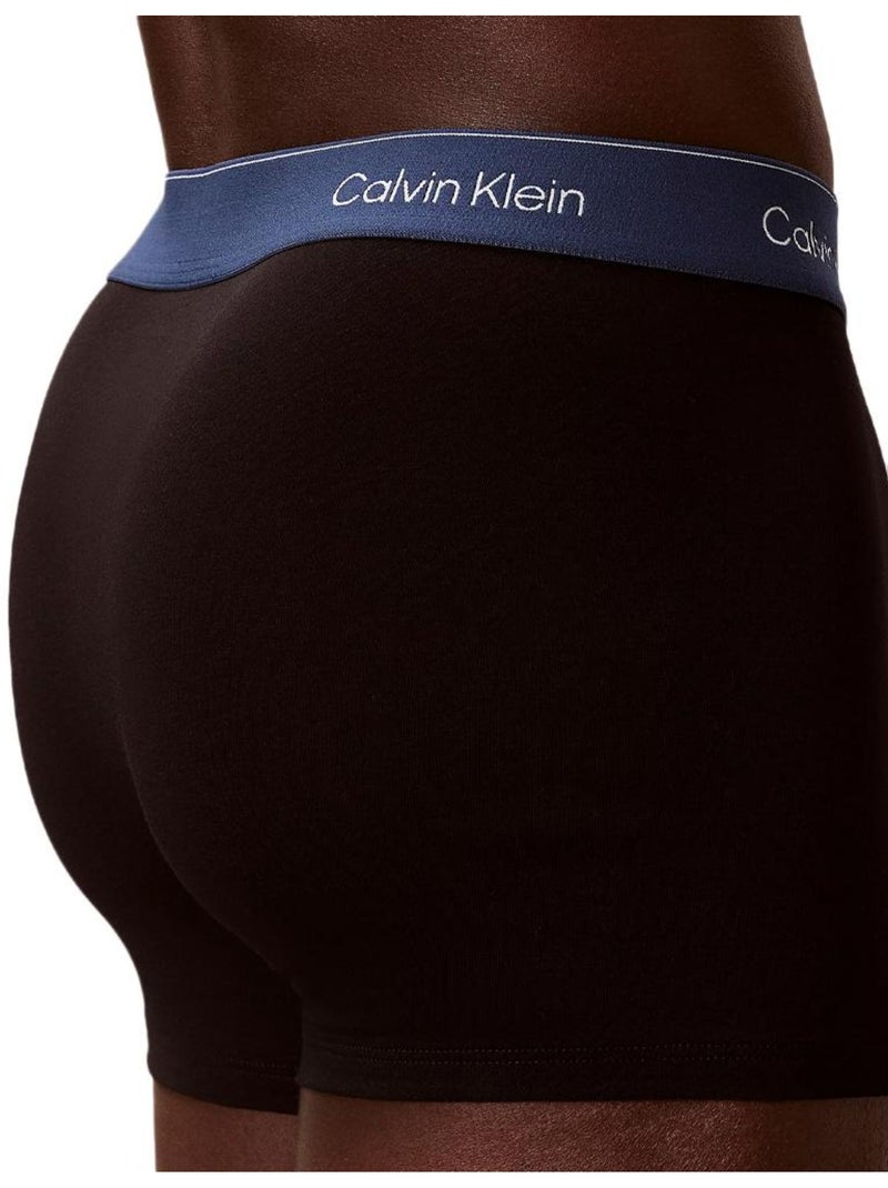 X3 Boxers Homme Calvin Klein Jeans Noir Blanc Bleu - Kiabi