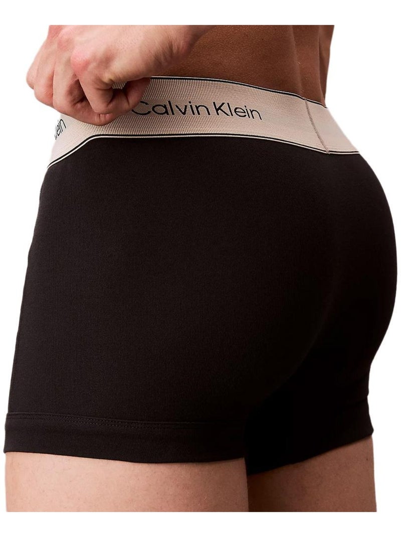 X3 Boxers Homme Calvin Klein Jeans Noir - Kiabi
