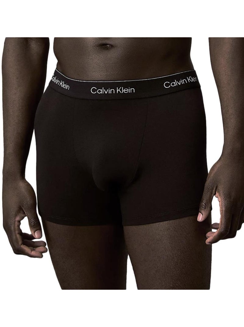 x3 Boxers Homme Calvin Klein Noir Argenté - Kiabi