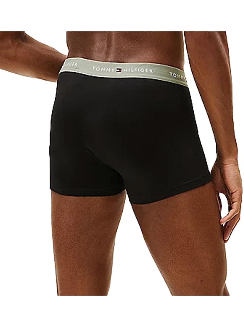 X3 Boxers Homme Tommy Hilfiger Trunk Noir Vert - Kiabi