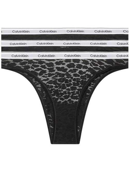 X3 culottes brésiliennes femme calvin klein jeans brazilian - Kiabi X3 culottes brésiliennes femme calvin klein jeans brazilian - Kiabi