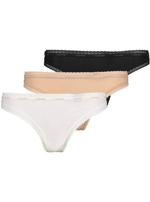 X3 Strings  Femme Calvin Klein Jeans Thong - Kiabi