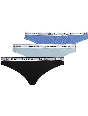X3 Strings Femme Calvin Klein Thong