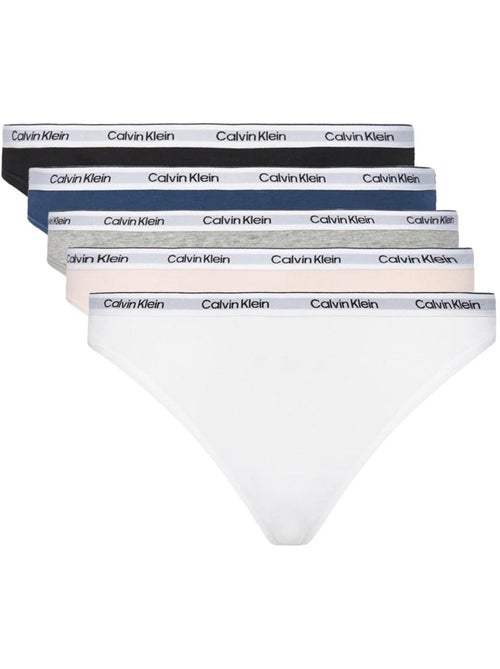 x5 Slips Femme Calvin Klein Jeans - Kiabi