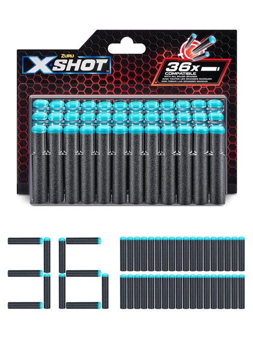 XSHOT - Pack 36 flèches en mousse - Kiabi