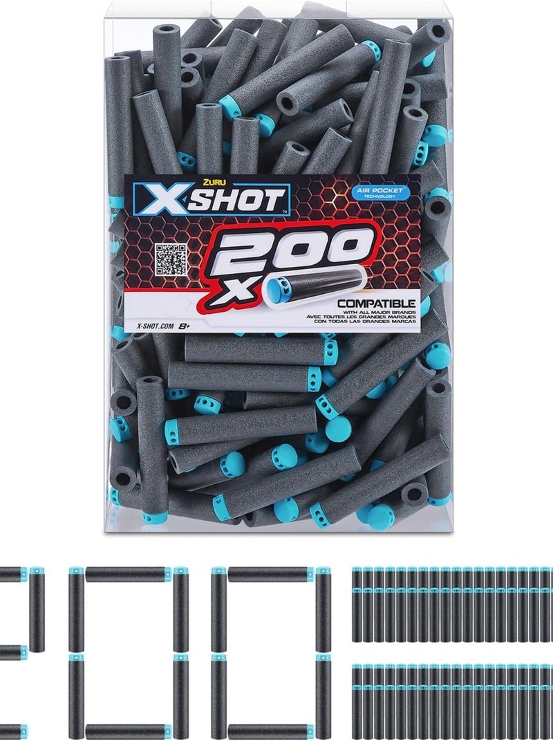 XSHOT - Recharge Excel 200 fléchettes Bleu - Kiabi