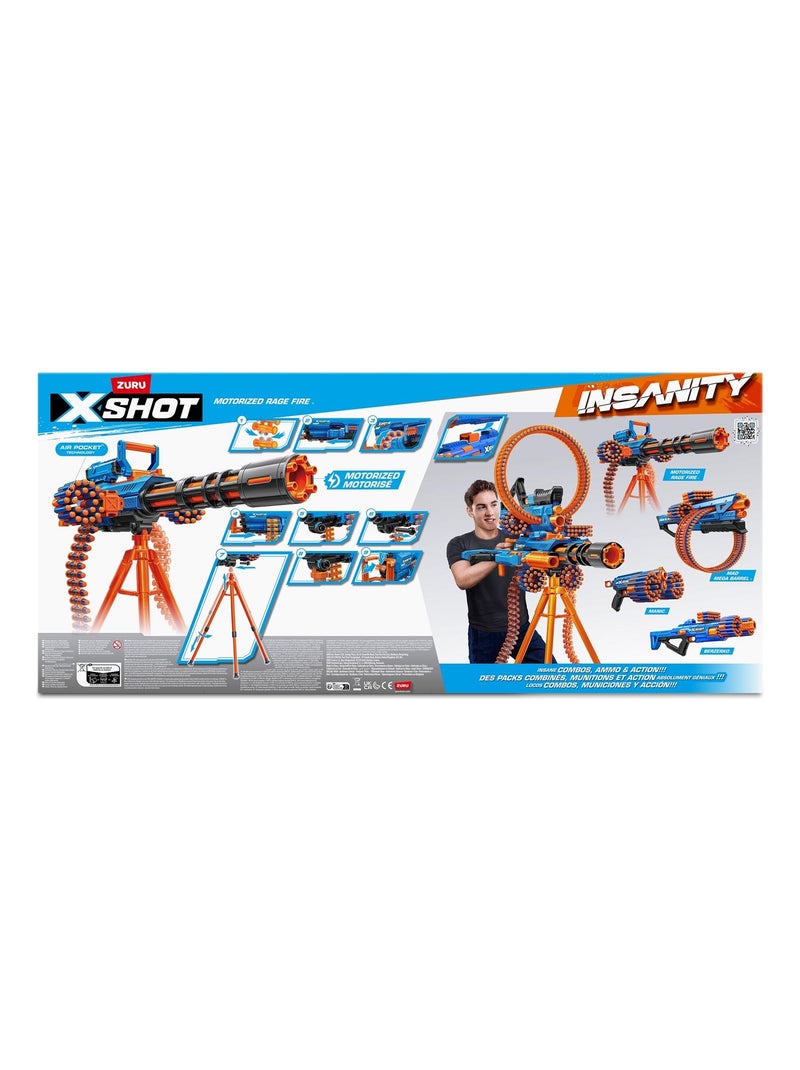 XSHOT Insanity 36500 Rage Fire motorisé Bleu - Kiabi