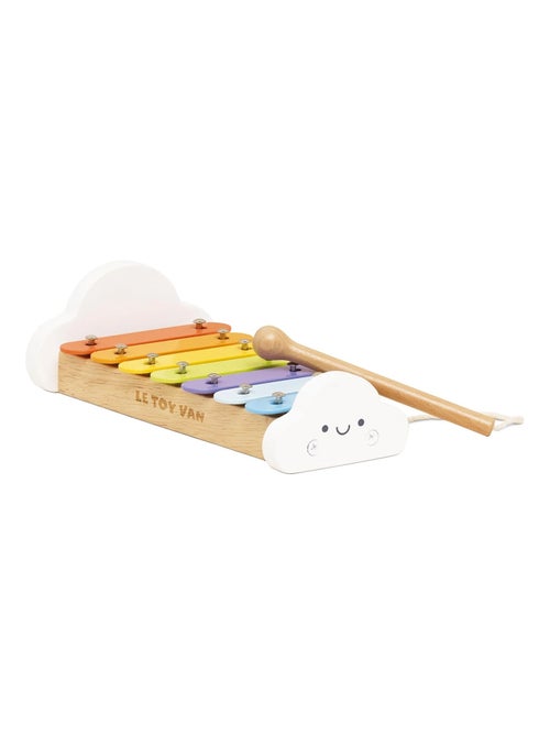 Xylophone arc-en-ciel en bois et métal - Kiabi