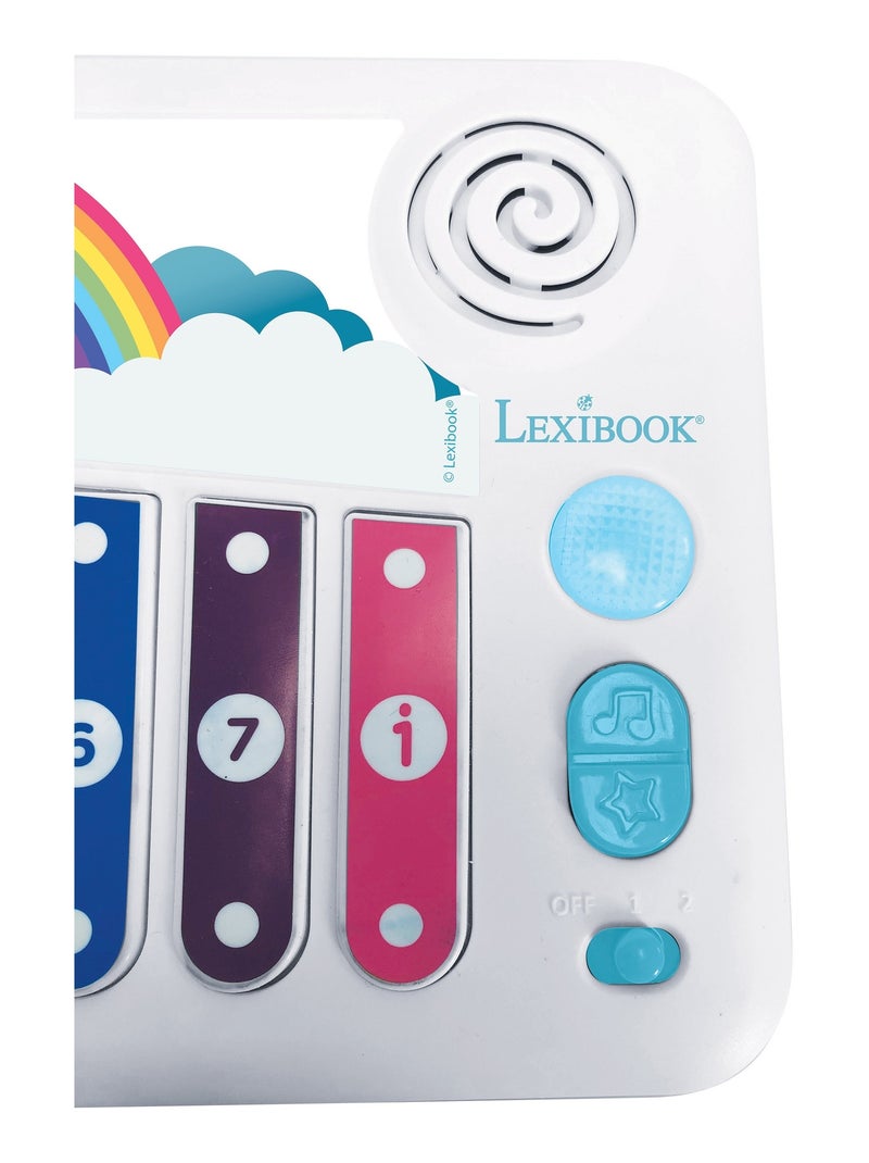Xylophone avec Apprentissage Lumineux de la Musique Blanc - Kiabi