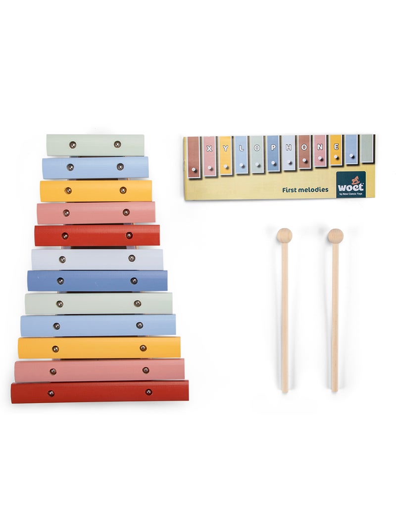 Xylophone en bois 12 tons Beige - Kiabi