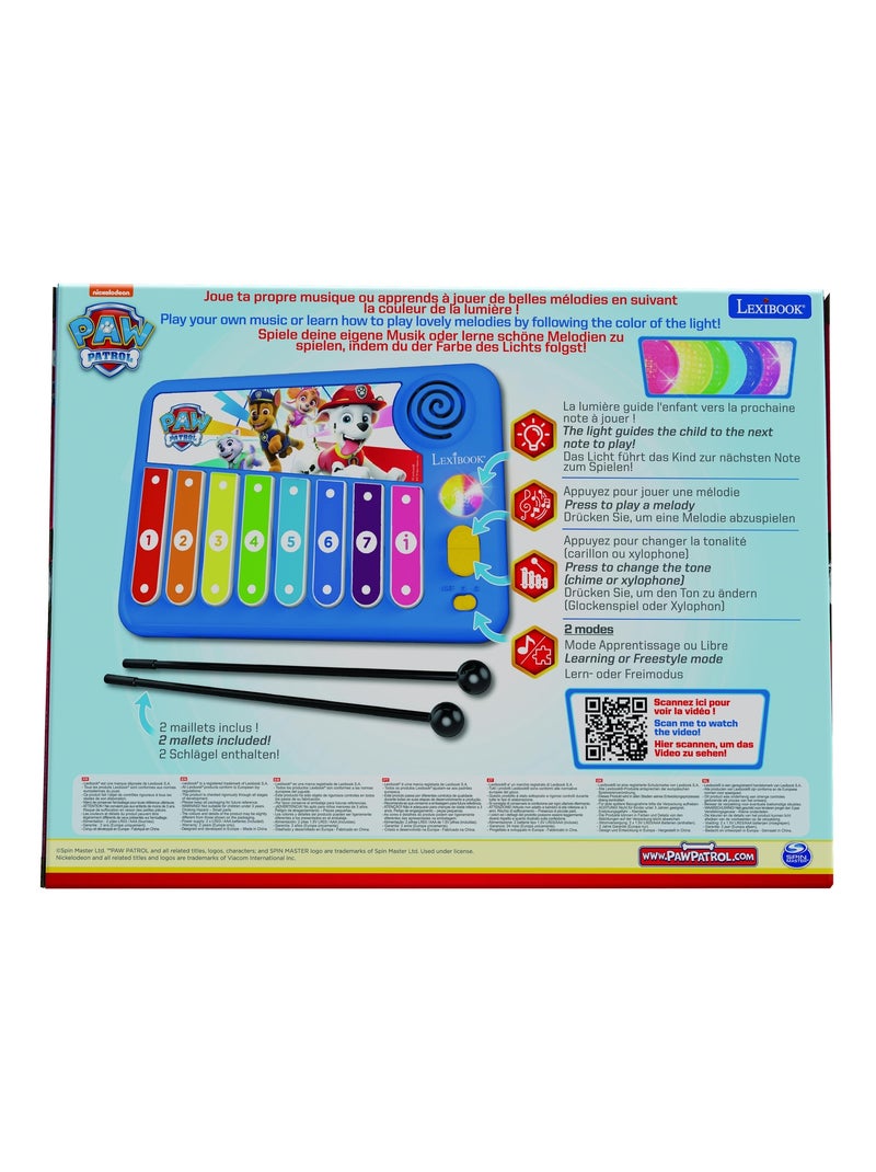Xylophone Pat' Patrouille avec Apprentissage Lumineux de la Musique Bleu - Kiabi
