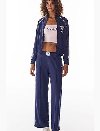 Yale pantalon de jogging à détail rayé penti