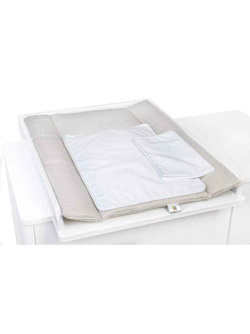 Yappy naturesand - matelas à langer 73x55 cm et 2 draps Blanc - Kiabi
