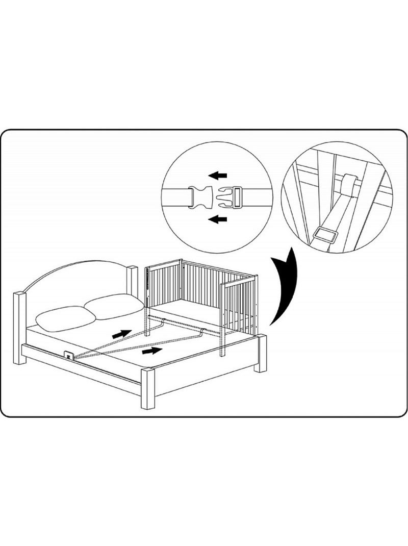 Yappysafe lit cododo évolutif Beige - Kiabi