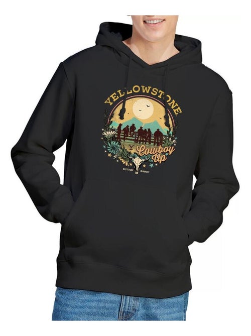 Yellowstone - Sweat à capuche COWBOY UP - Kiabi
