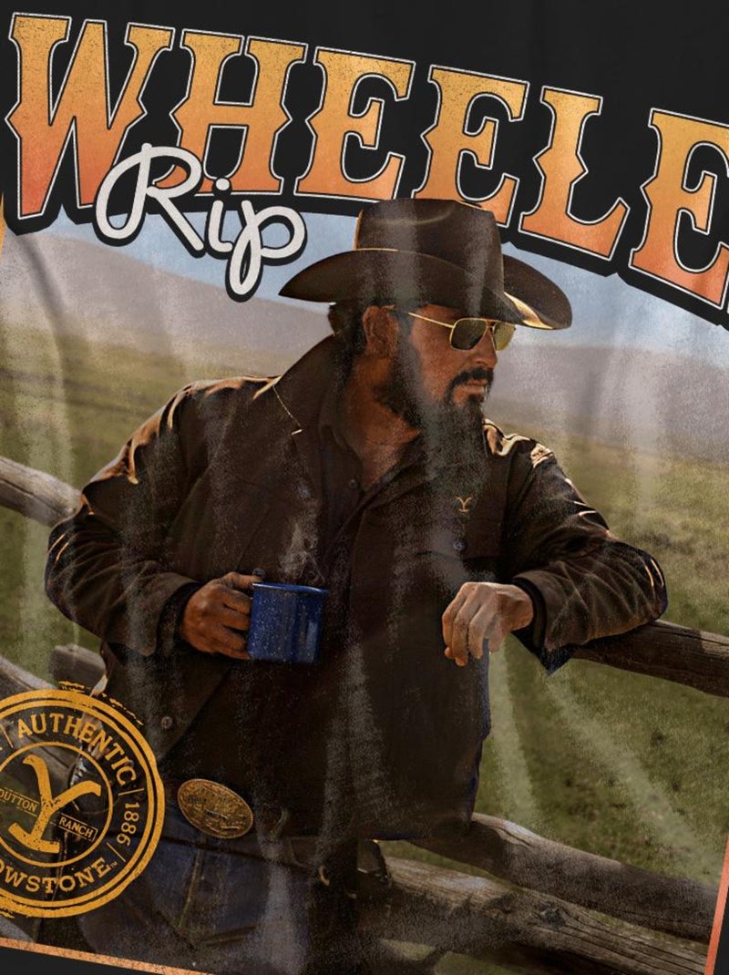Yellowstone - T-shirt COFFEE WITH RIP WHEELER Noir - Kiabi