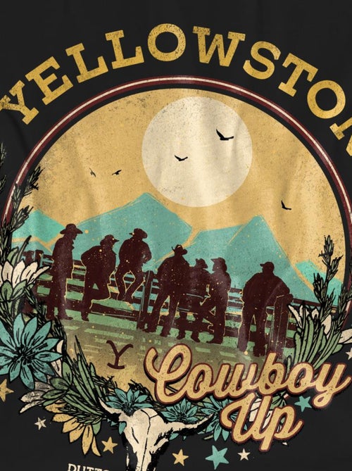 Yellowstone - T-shirt COWBOY UP - Kiabi