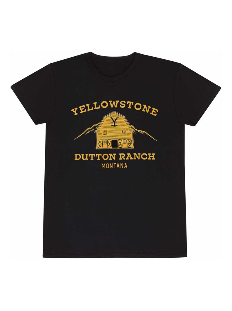 Yellowstone - T-shirt DUTTON RANCH Noir - Kiabi