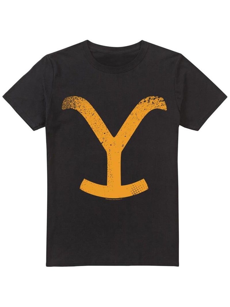 Yellowstone - T-shirt LARGE BRAND Noir - Kiabi