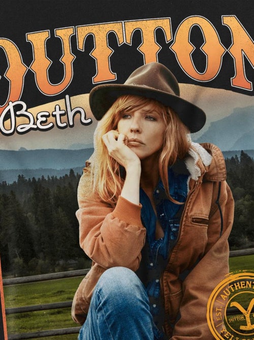 Yellowstone - T-shirt motif Beth Dutton THOUGHTS - Kiabi