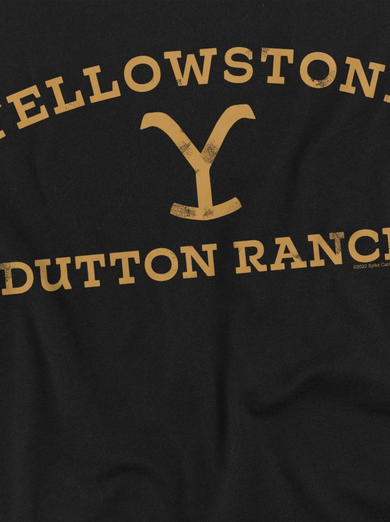 Yellowstone - T-shirt motif logo arqué Noir - Kiabi