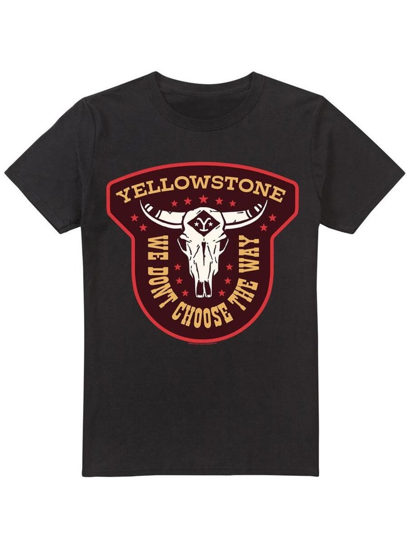 Yellowstone - T-shirt WE DON'T CHOOSE THE WAY Noir - Kiabi