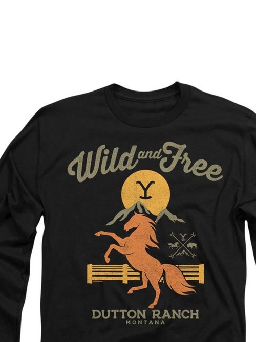 Yellowstone - T-shirt WILD & FREE - Kiabi