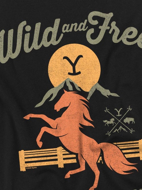 Yellowstone - T-shirt WILD & FREE - Kiabi
