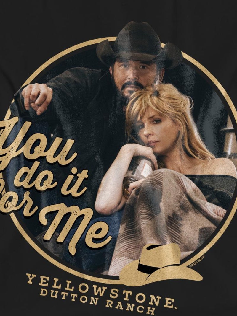 Yellowstone - T-shirt YOU DO IT FOR ME Noir - Kiabi
