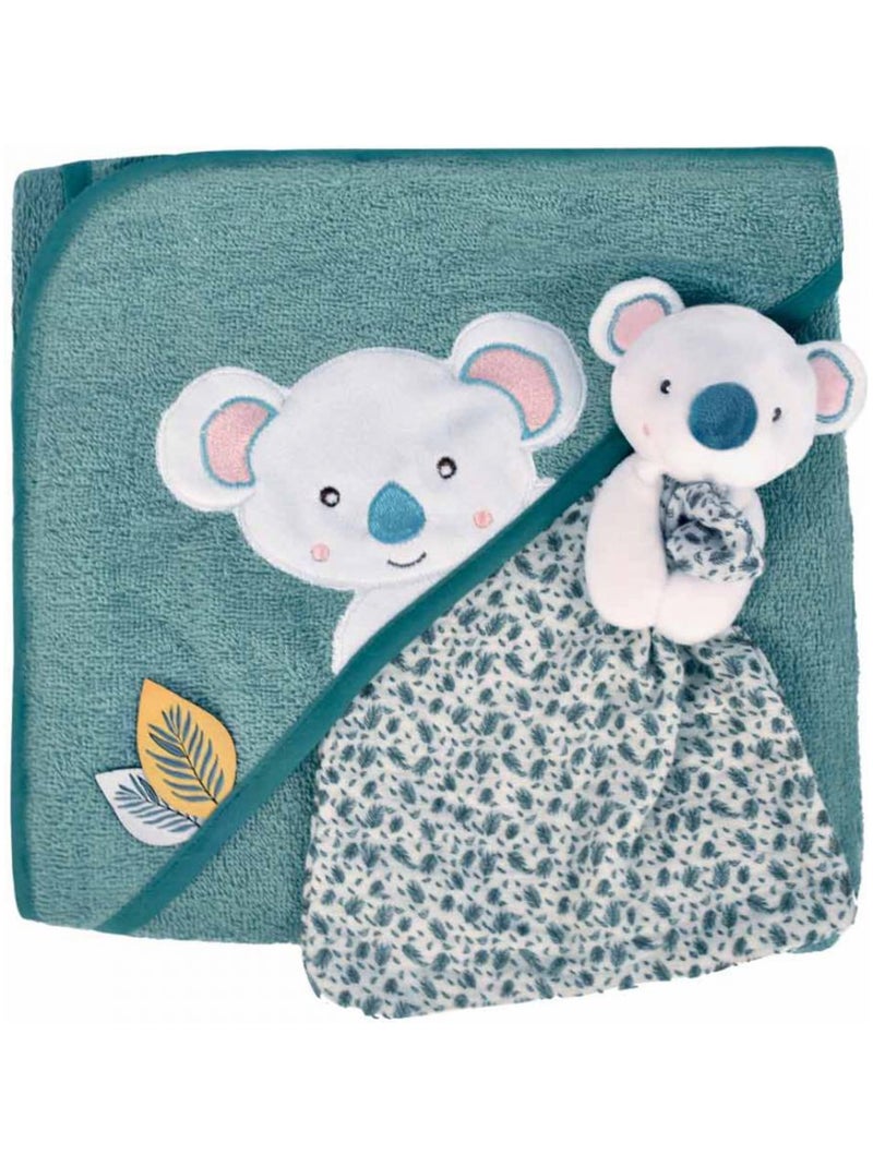 YOCA LE KOALA - CAPE DE BAIN & DOUDOU Vert - Kiabi