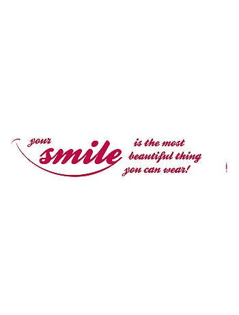 Your Smile, Sticker murale - 14 x 70 cm