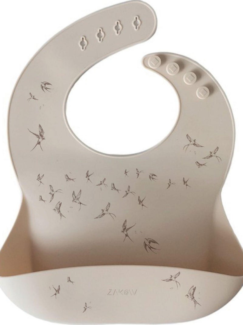 Zakuw - Bavoir en silicone Beige - Kiabi
