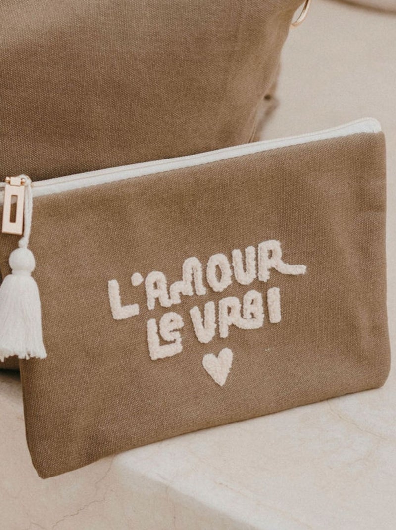 Zakuw - Pochette L'amour le vrai Marron - Kiabi