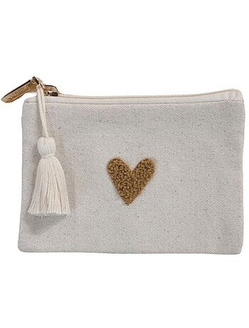 Zakuw - Porte-monnaie Love beige