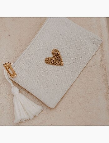 Zakuw - Porte-monnaie Love beige