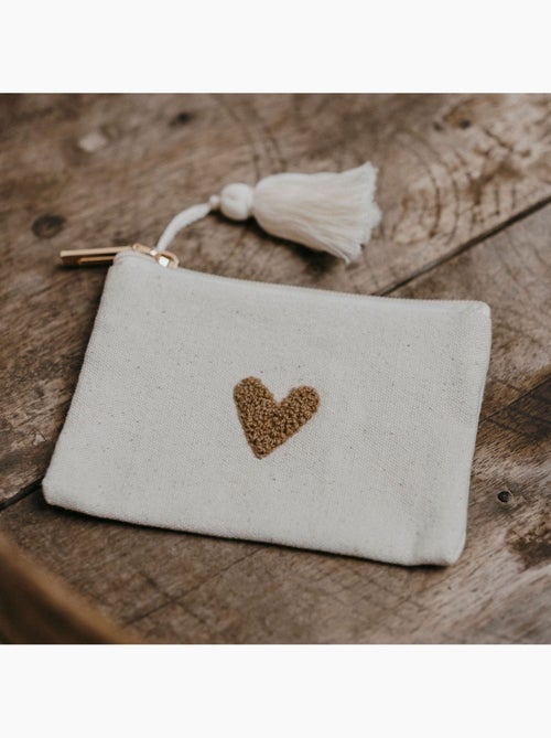 Zakuw - Porte-monnaie Love beige - Kiabi Zakuw - Porte-monnaie Love beige - Kiabi