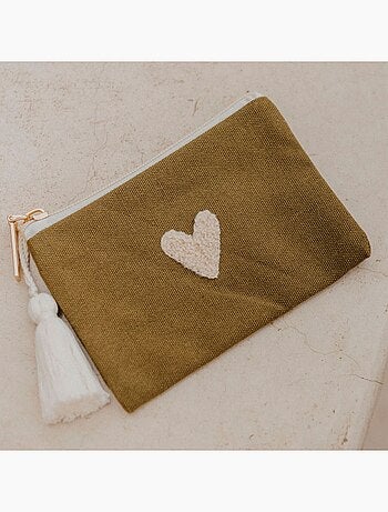 Zakuw - Porte-monnaie Love beige