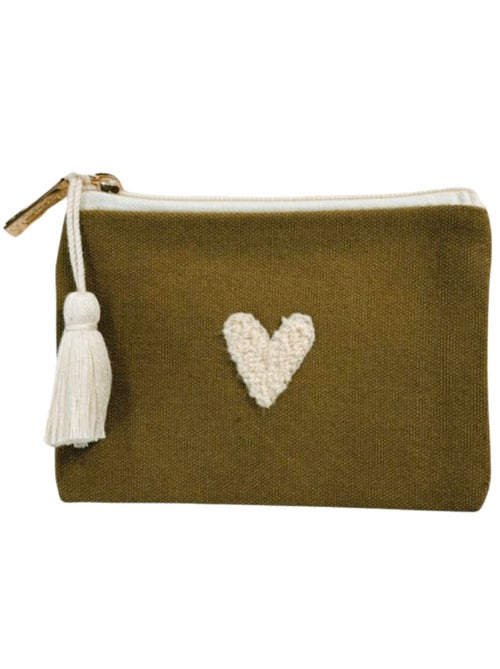 Zakuw - Porte-monnaie Love olive - Kiabi Zakuw - Porte-monnaie Love olive - Kiabi