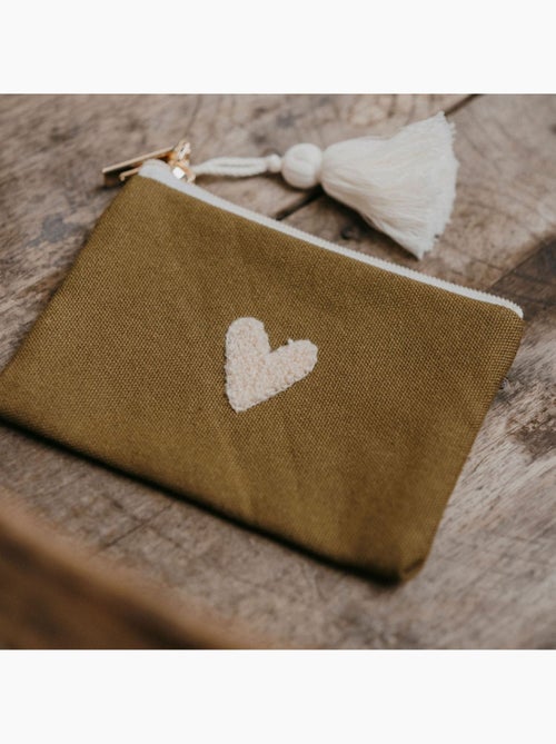 Zakuw - Porte-monnaie Love olive - Kiabi Zakuw - Porte-monnaie Love olive - Kiabi