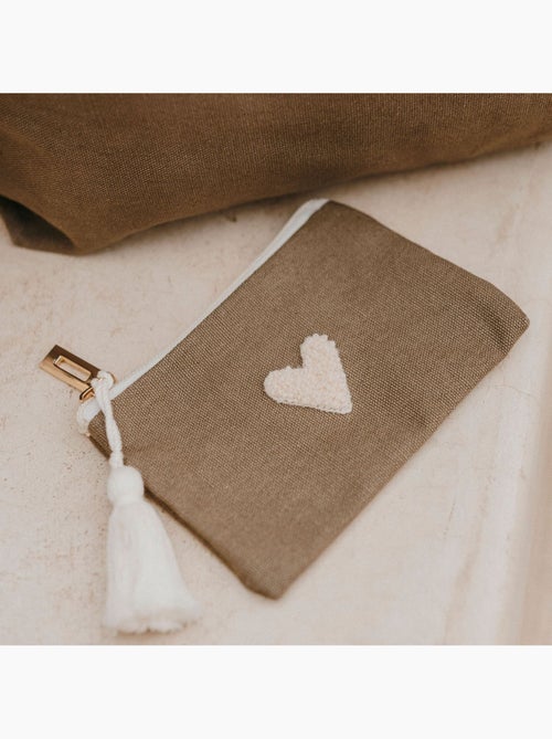 Zakuw - Porte-monnaie Love taupe - Kiabi Zakuw - Porte-monnaie Love taupe - Kiabi