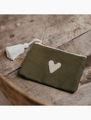 Zakuw - Porte-monnaie Love vert